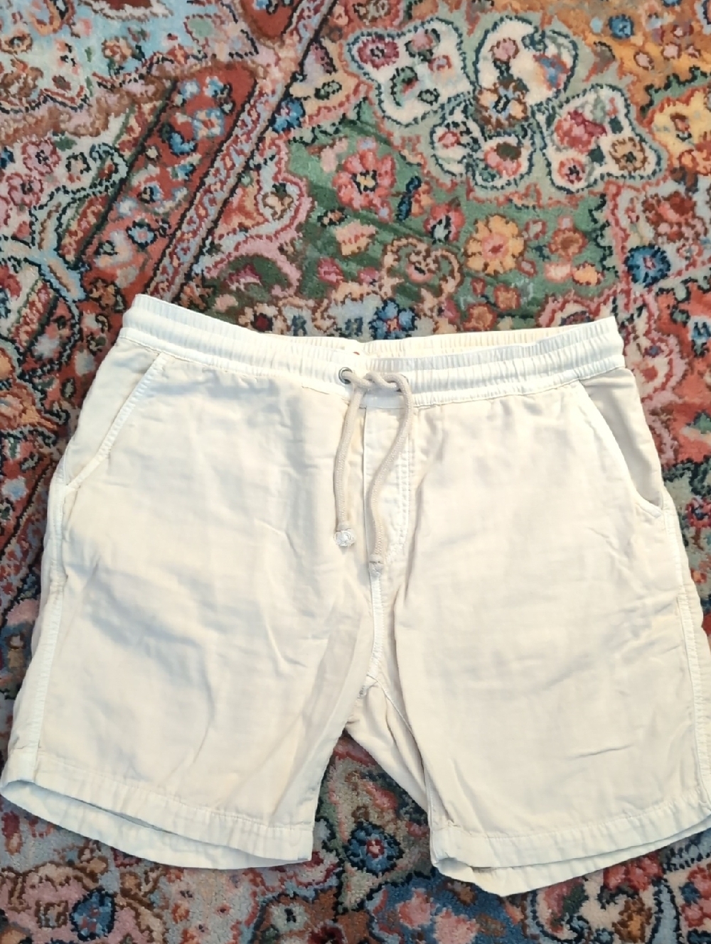Marine Layer Cream Saturday Beach Shorts
